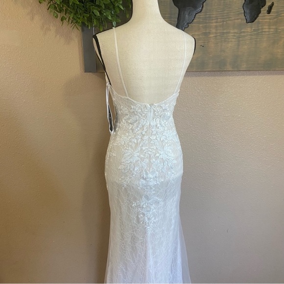 Lulus Luxe Glimmer of Love White Embroidered Lace Mermaid Maxi Dress - Picture 15 of 16